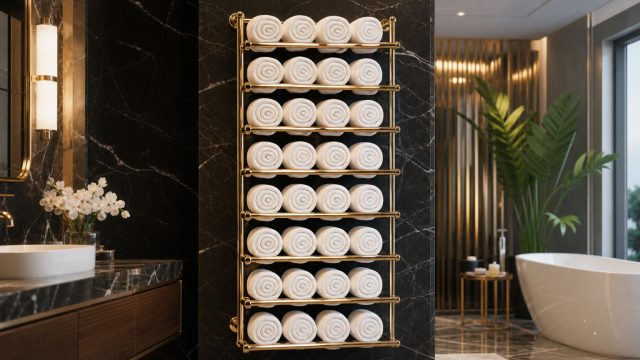 Transform Your Bathroom Space with This $22 Towel Rack Solution | free casino slots, game slot bagus