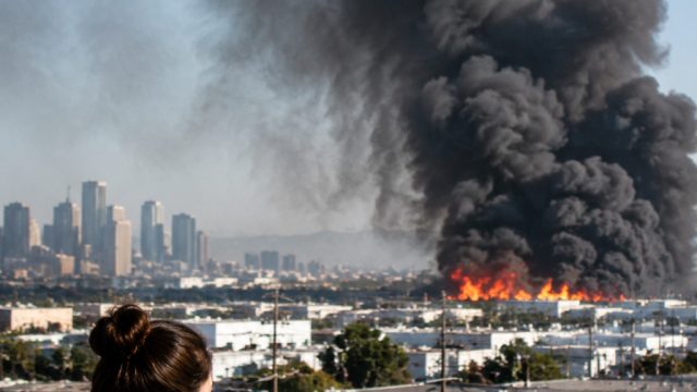Concerns Rise Over Air Quality After Warehouse Fire in Los Angeles